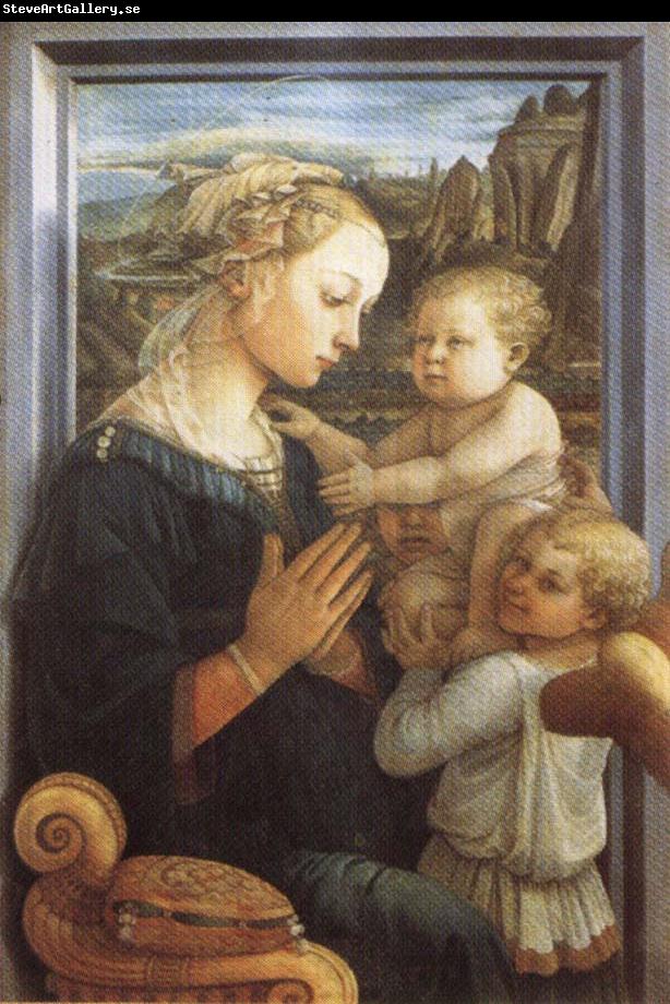 Fra Filippo Lippi Madonna and Child with Two Angels